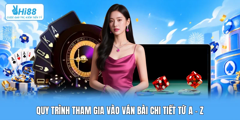 Quy trình tham gia vào ván bài chi tiết từ A - Z