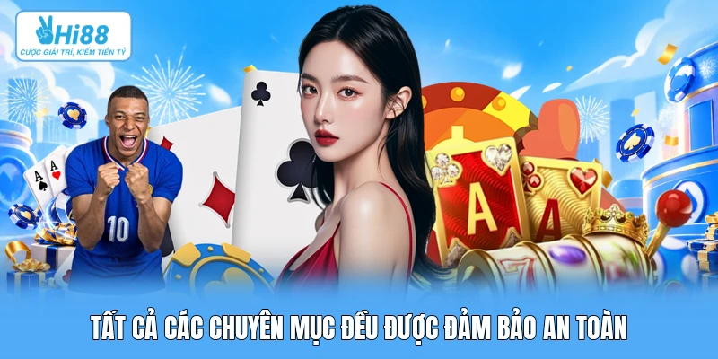 Tất cả các chuyên mục đều được đảm bảo an toàn
